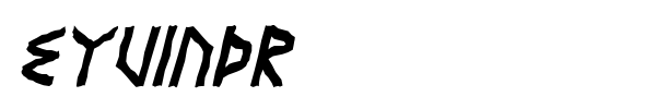 Eyvindr font preview
